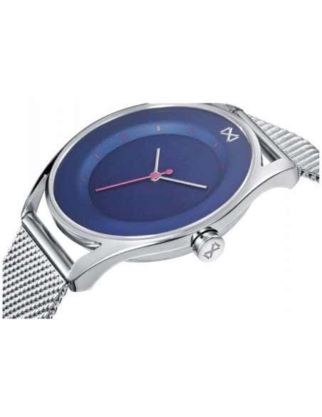 Reloj para Mujer de Acero con Correa de Malla y Esfera Azul Minimalista - Mark Maddox MM7109-36