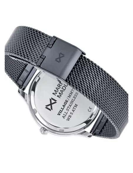 Reloj para Mujer Correa de Malla Azul y Esfera Azul con Frase Watch Me Now - Mark Maddox MM7103-30