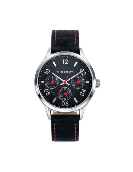 Reloj para Niño con Correa Negra y Detalles en Rojo- Viceroy 401099-55
