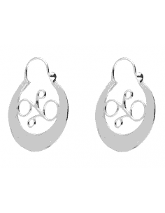 Pendientes Aro canario – Plata de ley