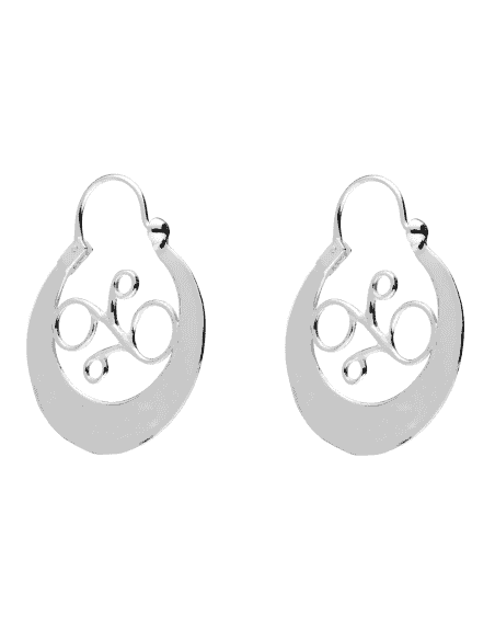Pendientes Aro canario – Plata de ley