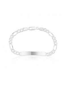 Pulsera Esclava Unisex Plata Eslabón Tres x Uno - Plata 925