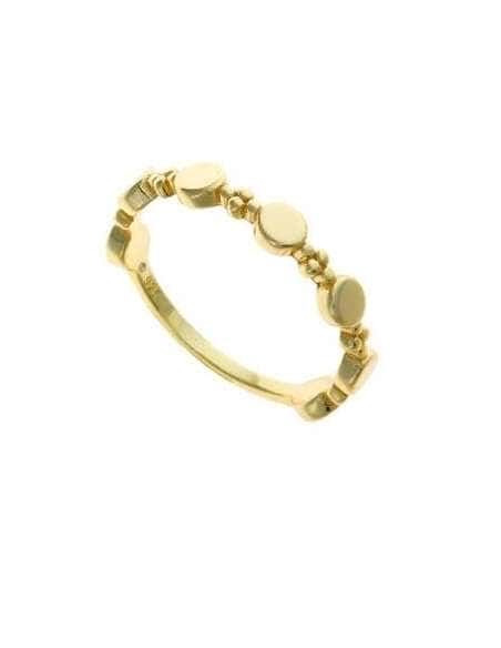 Anillo para Mujer de plata con Baño de Oro y Diseño de Círculos - Salvatore 213S0031/10