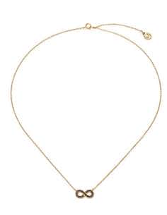 Collar para Mujer Infinito plata chapada en oro con...