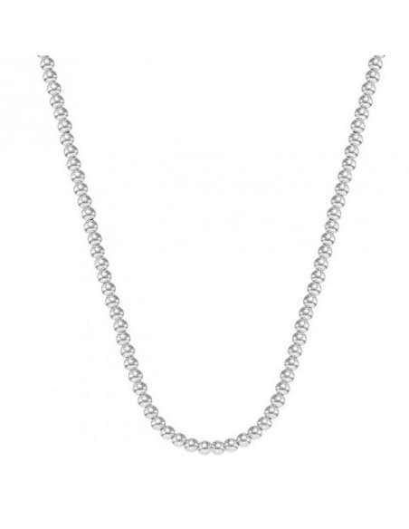 Cadena de bolitas Oro Blanco - Oro Blanco de 18k