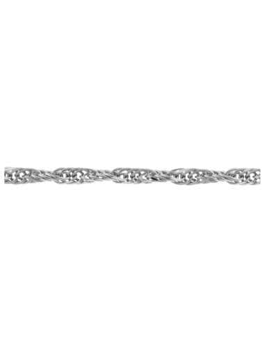 Cadena Singapur  - Oro Blanco 18K