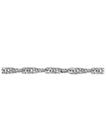 Cadena Singapur  - Oro Blanco 18K