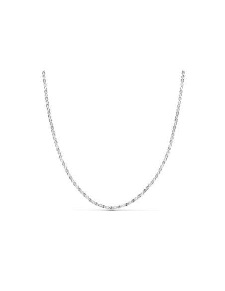 Cadena Diamantada  - Oro Blanco 18K