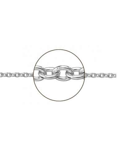 Cadena  Oro Blanco Rolon - Oro Blanco 18K