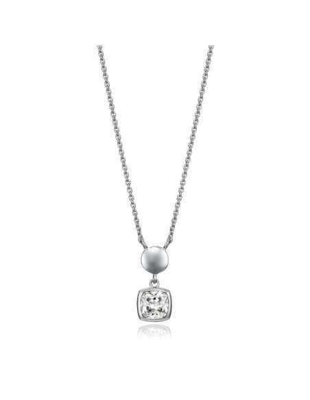 Collar para Mujer Plata de Ley con Rodio y Circonita cuadrada Blanca - Viceroy 71020C000-38