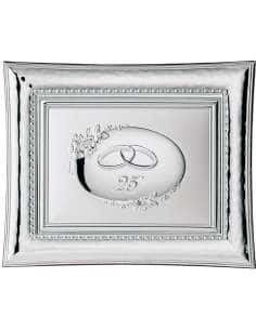 Marco Fotos o Placa Conmemorativa 25º Aniversario Flores - Valenti 554/4L (Personalizable)