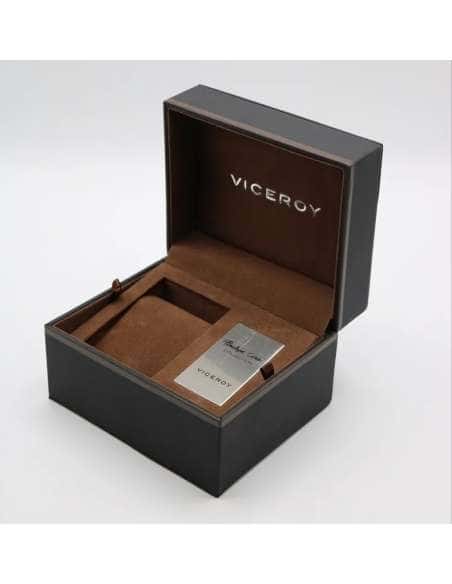 Reloj para Mujer Viceroy Esfera Marrón correa de Silicona Negra y Cristal de Zafiro - Viceroy 47889-45