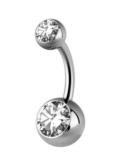 Piercing para ombligo Belly Banana - Acero quirúrgico (10mm)