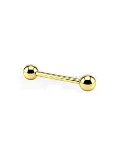 Piercing para el pezón o lengua de acero quirúrgico (16mm)