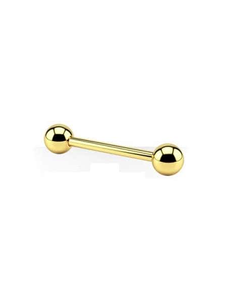 Piercing para el pezón o lengua de acero quirúrgico (16mm)