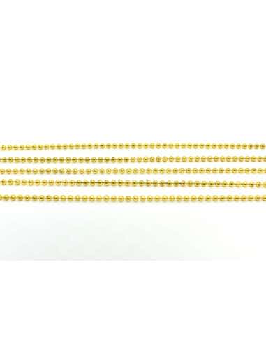 Cadena Bolitas de Oro Amarillo  - Oro Amarillo 18K