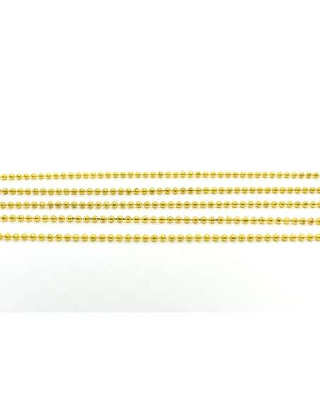 Cadena Bolitas de Oro Amarillo  - Oro Amarillo 18K