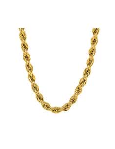 Cadena de Oro trenzada o Cordón Salomónico Unisex  - Oro Amarillo 18K
