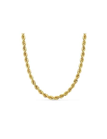 Cadena trenzada o Cordón Salomónico Unisex  - Oro Amarillo 18K