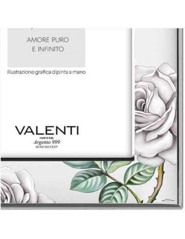 Marco de Fotos Rosas Esmalte a Color - Valenti...