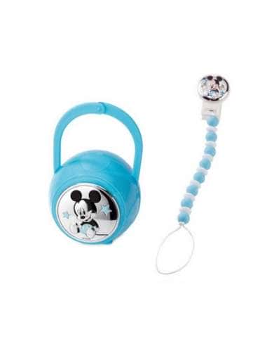 Set Infantil PortaChupete Pinza Mordedor Mickey Mouse - Disney D368 C