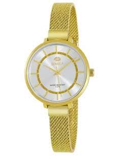 Reloj para Mujer Dorado con Correa de Malla y Esfera Blanca - Marea B54202/3