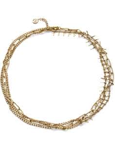 Collar para Mujer de Acero Dorado Tres Cadenas - Viceroy 1336C01012