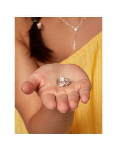 Anillo para Mujer Estrella Polar Plata de Ley...