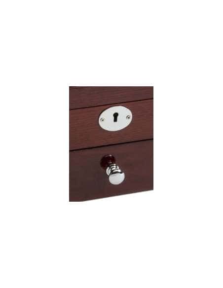 Joyero Alianzas y Flores para Boda con cajón con llave - GA2037A