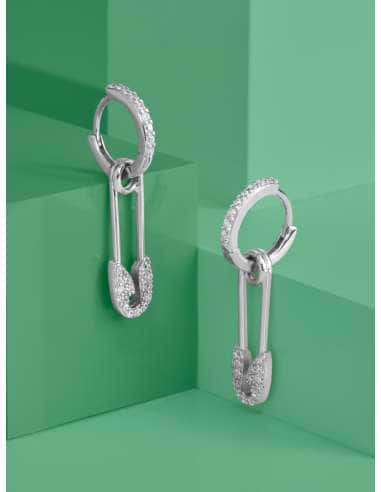 Pendientes para mujer forma de  Imperdible en...