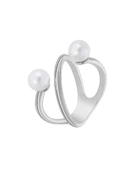 Anillo para Mujer Doble Perla Plata de Ley  - Marea D03106/AH18