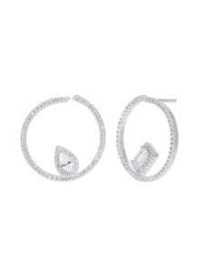 Pendientes para Mujer Aro Circular en Plata de Ley Rodiada con Circonitas - Marea D02201/AC