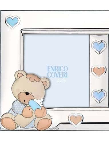 Marco de Fotos Infantil Doble Oso Azul - Enrico...