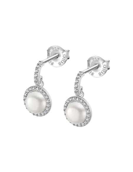 Pendientes para Mujer Pendientes en Plata de Ley  con Circonitas y Perla Cultivada - Lotus LP3480-4/1