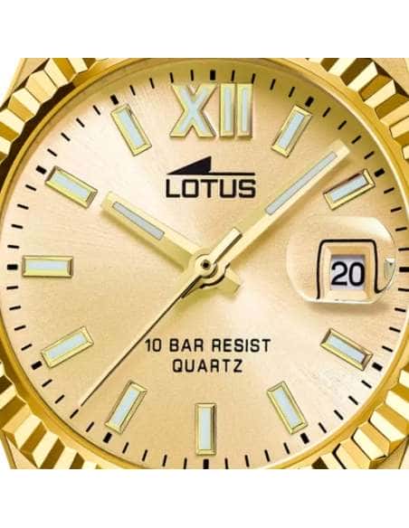 Reloj para Mujer de Acero Dorado con Calendario - Lotus 18932/2