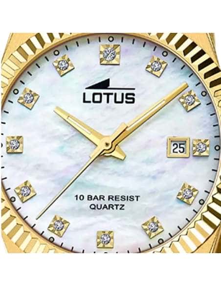 Reloj para Mujer de Acero Dorado con Esfera Nácar - Lotus 18840/1