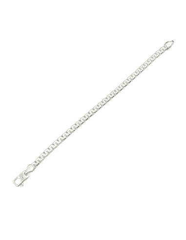 Pulsera  Tipo Greca de Plata de primera ley -...