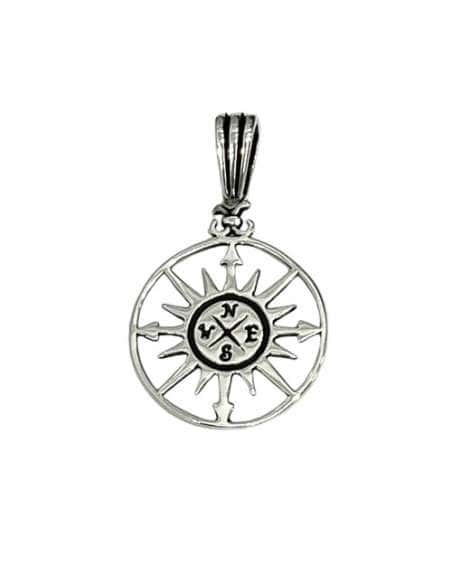Colgante Rosa de los Vientos en plata de ley calada - Hurjo 0085001894