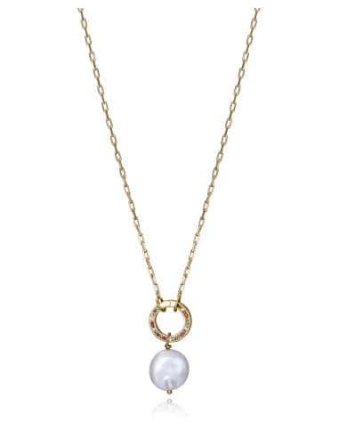 Collar para Mujer de Plata Pella con circulo con circonita multicolor- Viceroy 13180C100-99