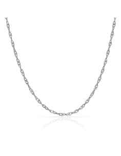 Cadena Singapur  - Oro Blanco 18K