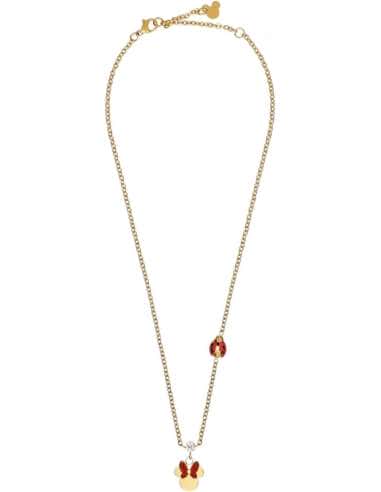 Collar Minnie Mouse con Cristales Rojos y...