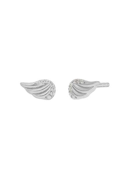 Pendientes para Niña de Plata Alas con Circonitas - Marea D03301/AX