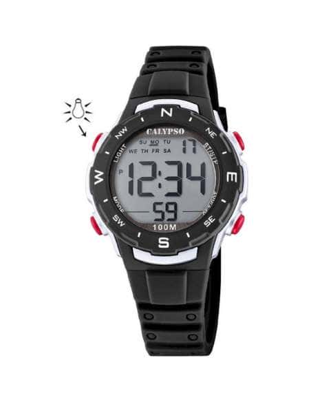 Reloj para Niño Digital Deportivo con Correa Negra - Calypso K5801/6