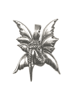 Colgante para Mujer de plata en forma de hada sentada - Plata 925