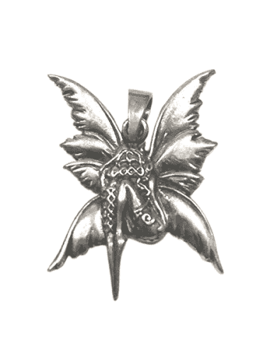 Colgante para Mujer de plata en forma de hada sentada - Plata 925