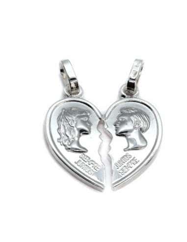 Colgante Unisex “Juntos por Siempre” Corazón...