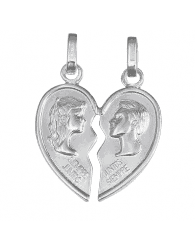 Colgante Unisex “Juntos por Siempre” Corazón...