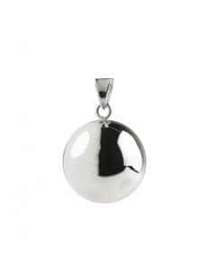 Colgante para Mujer de Plata Llamador de Ángel Bola Lisa - Plata 925