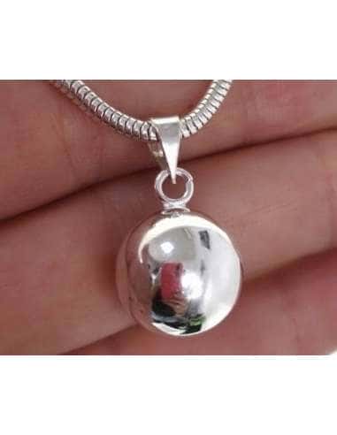Colgante para Mujer Llamador de Ángel Bola Lisa...