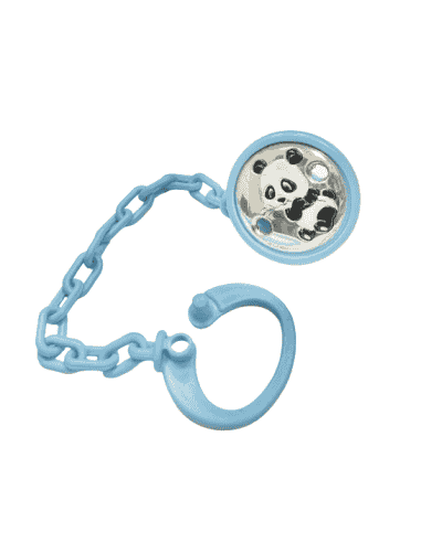 Pinza Infantil Chupete Oso Panda - Global Argenti 8369/C